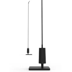 Luceplan LED-Wegelampe Flia, 75 cm hoch, schwarz, Kunststoff