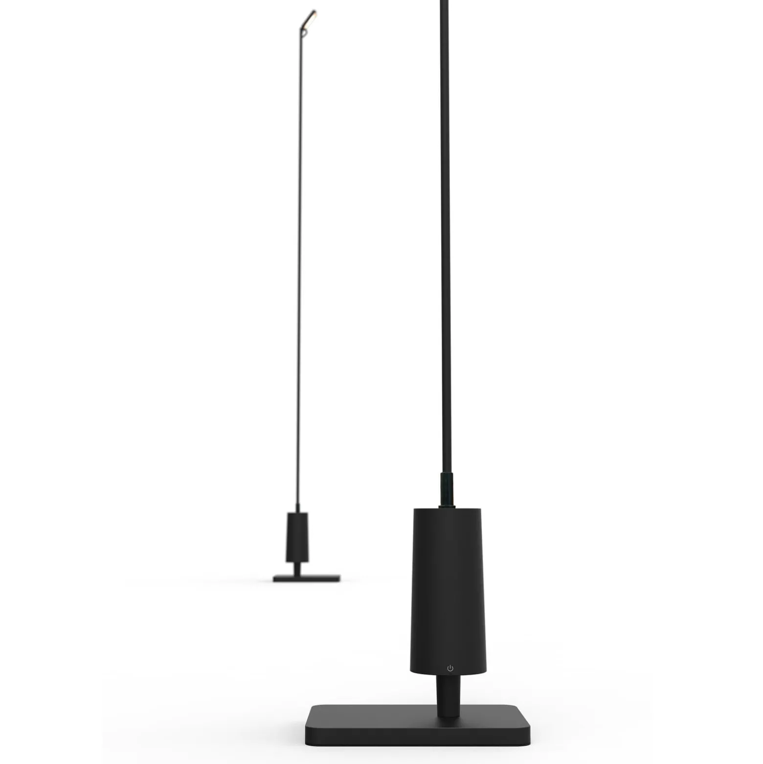 Luceplan LED-Wegelampe Flia, 75 cm hoch, schwarz, Kunststoff