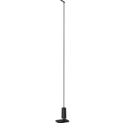 Luceplan LED-Wegelampe Flia, 75 cm hoch, schwarz, Kunststoff