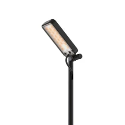 Luceplan LED-Wegelampe Flia, 75 cm hoch, schwarz, Kunststoff