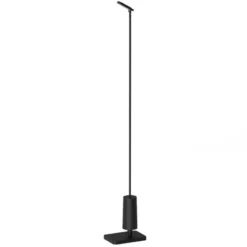Luceplan LED-Wegelampe Flia, 75 cm hoch, schwarz, Kunststoff