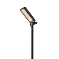 Luceplan LED-Wegelampe Flia, 3-flammig, schwarz, Kunststoff