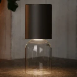 Luceplan Nui Mini Tischlampe mit Akku IP54, greige