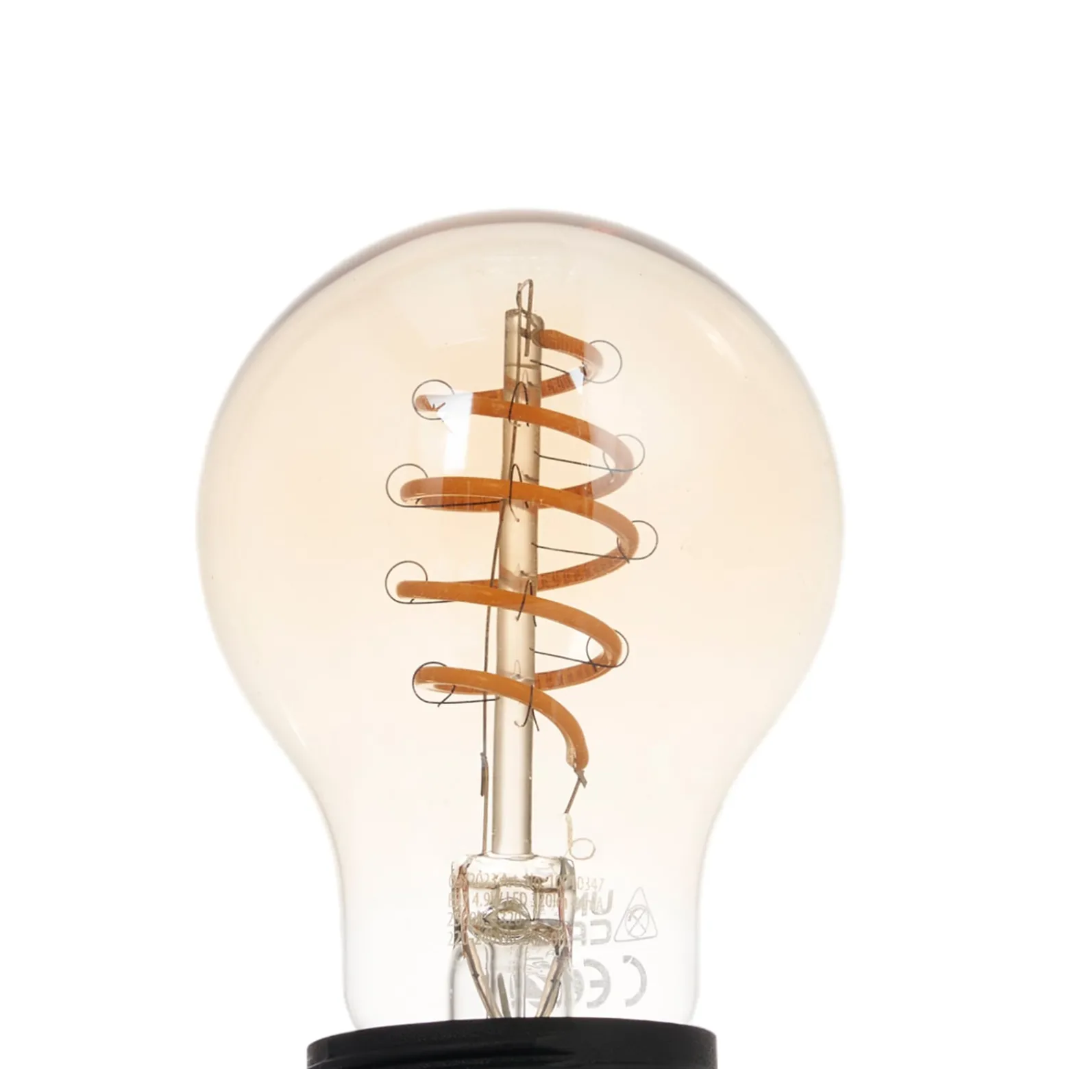 LUUMR LED-Leuchtmittel, E27 A60 4,9W, smart, klar, amber