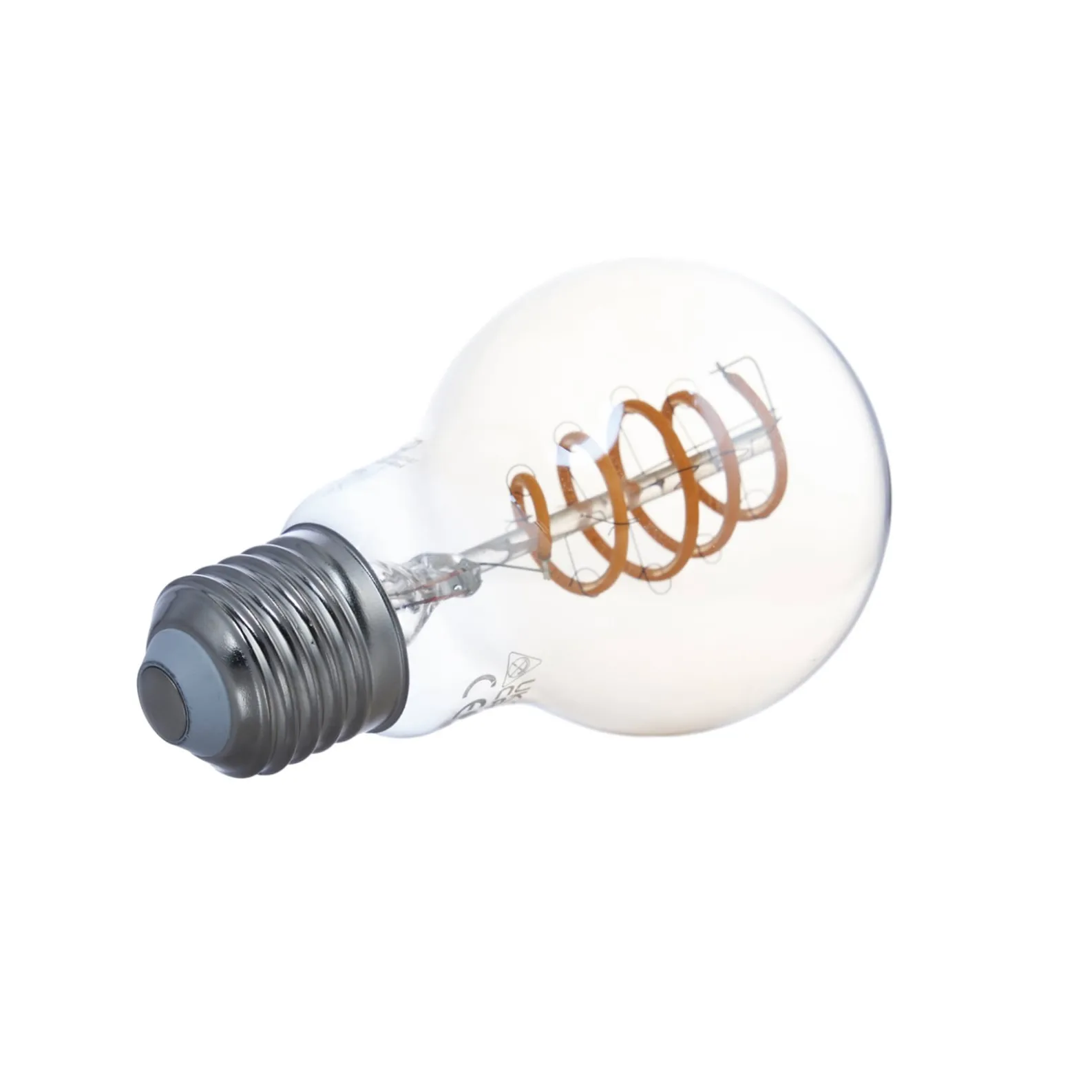 LUUMR LED-Leuchtmittel, E27 A60 4,9W, smart, klar, amber