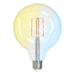 LUUMR LED-Leuchtmittel, E27 G125 7W, klar, smart