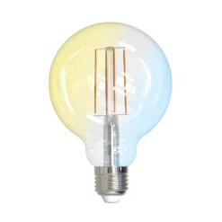 LUUMR LED-Leuchtmittel, E27 G95 7W, smart, klar