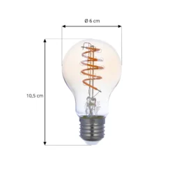 LUUMR Smart LED-Leuchtmittel A60 E27 amber 4,9W Tuya WLAN