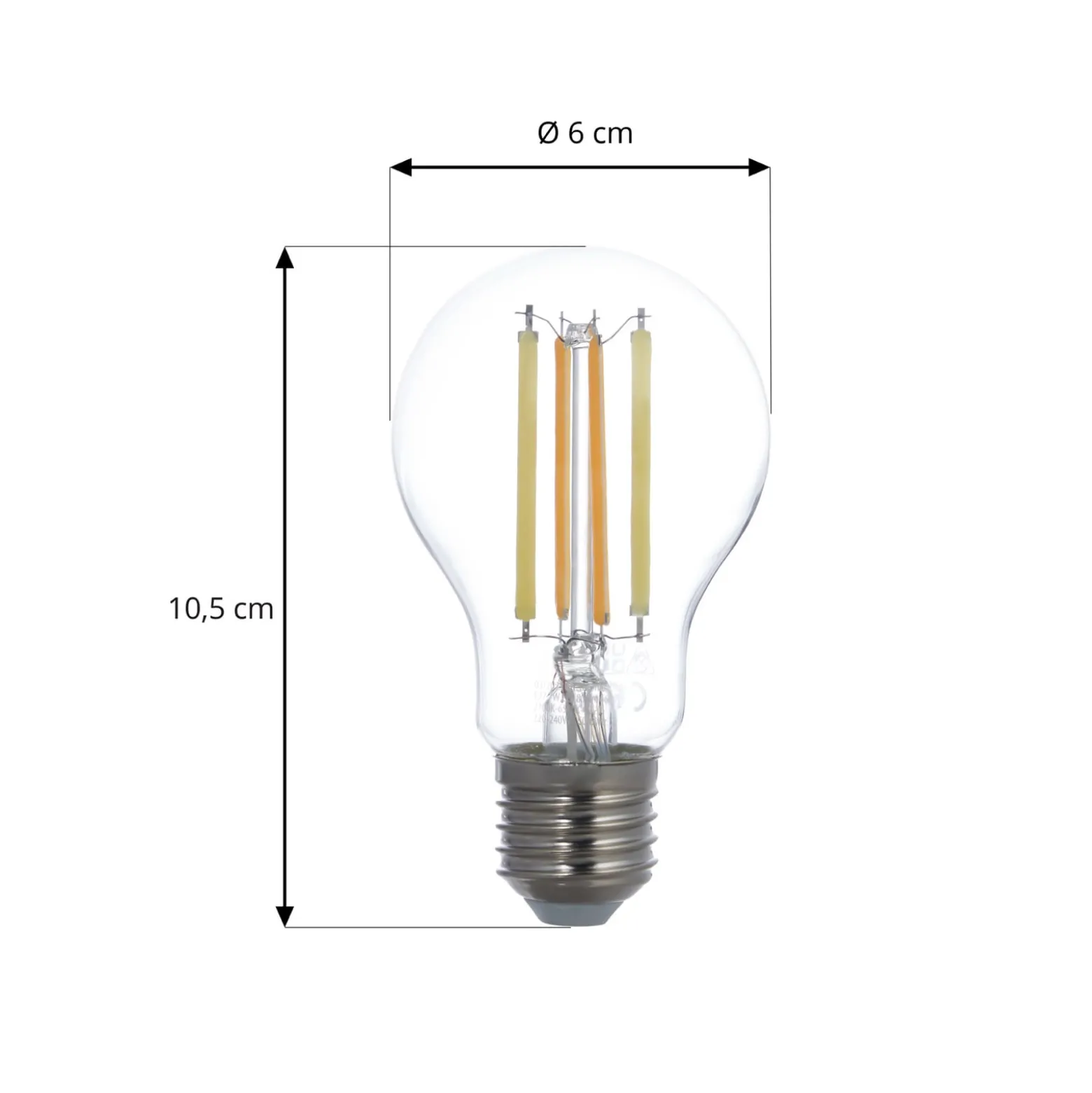 LUUMR Smart LED-Leuchtmittel E27 A60 7W klar ZigBee Hue Tuya