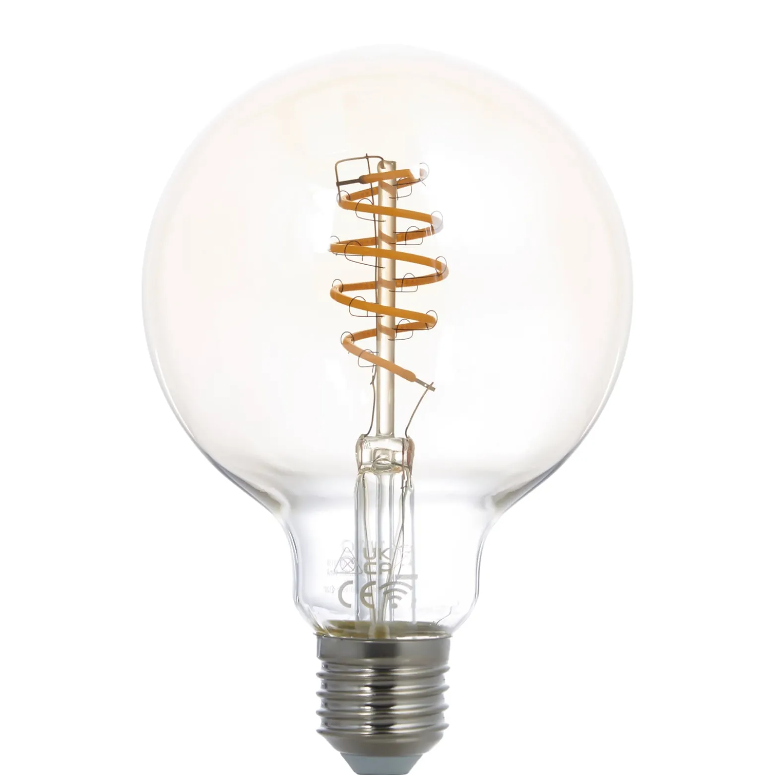 LUUMR Smart LED-Leuchtmittel G95 E27 amber 4,9W Tuya WLAN