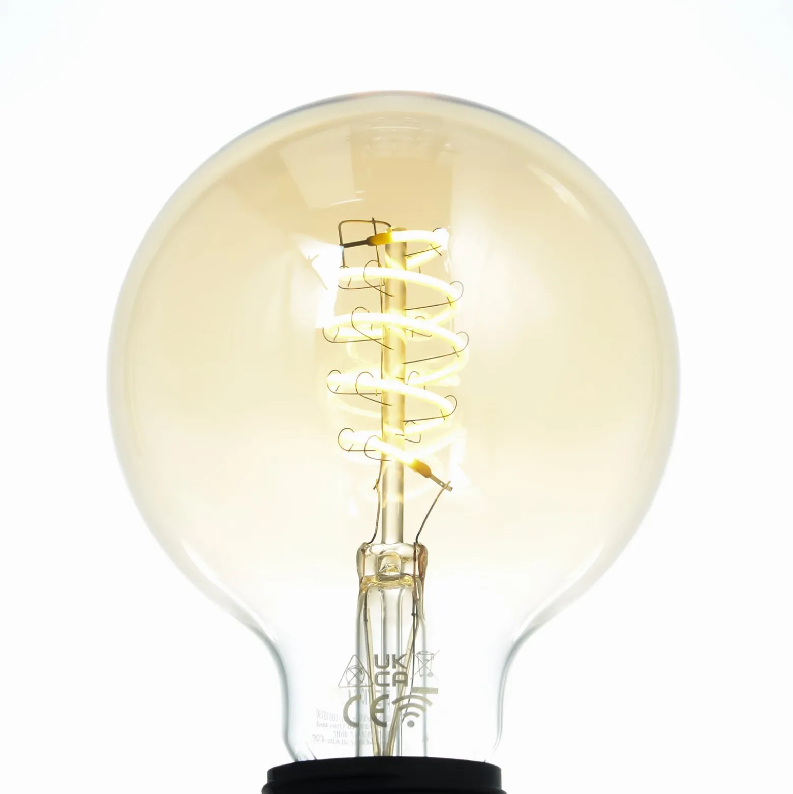 LUUMR Smart LED-Leuchtmittel G95 E27 amber 4,9W Tuya WLAN