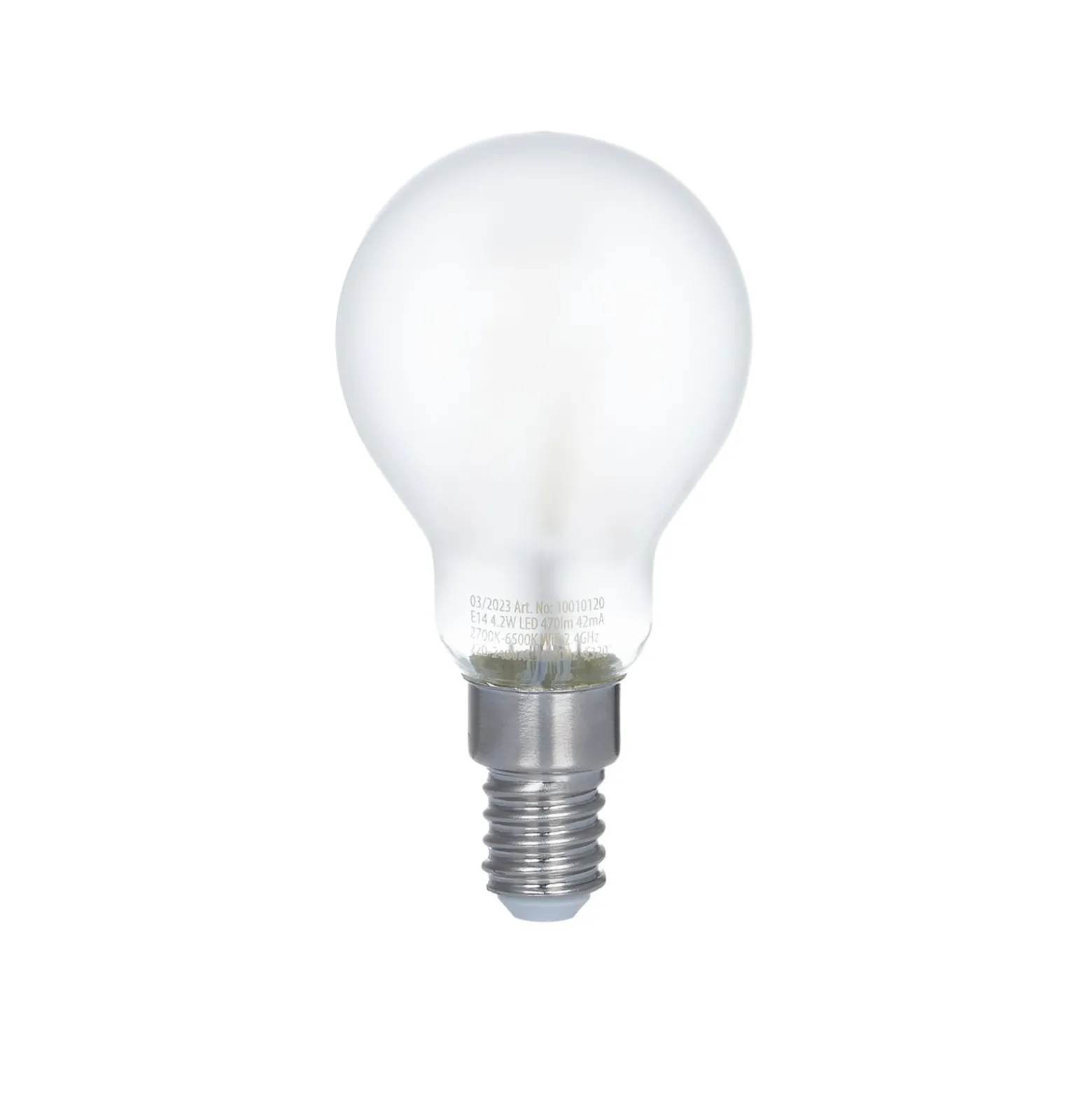 LUUMR Smart LED-Tropfenlampe E14 4,2W matt CCT Tuya WLAN