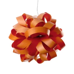 LZF Agatha Ball Hängeleuchte, 84x80cm, orange