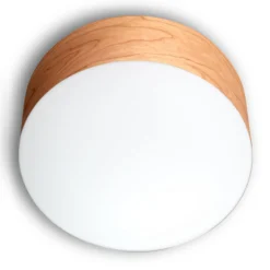 LZF Gea Deckenlampe 0-10V dim, Ø 30cm, kirschbaum