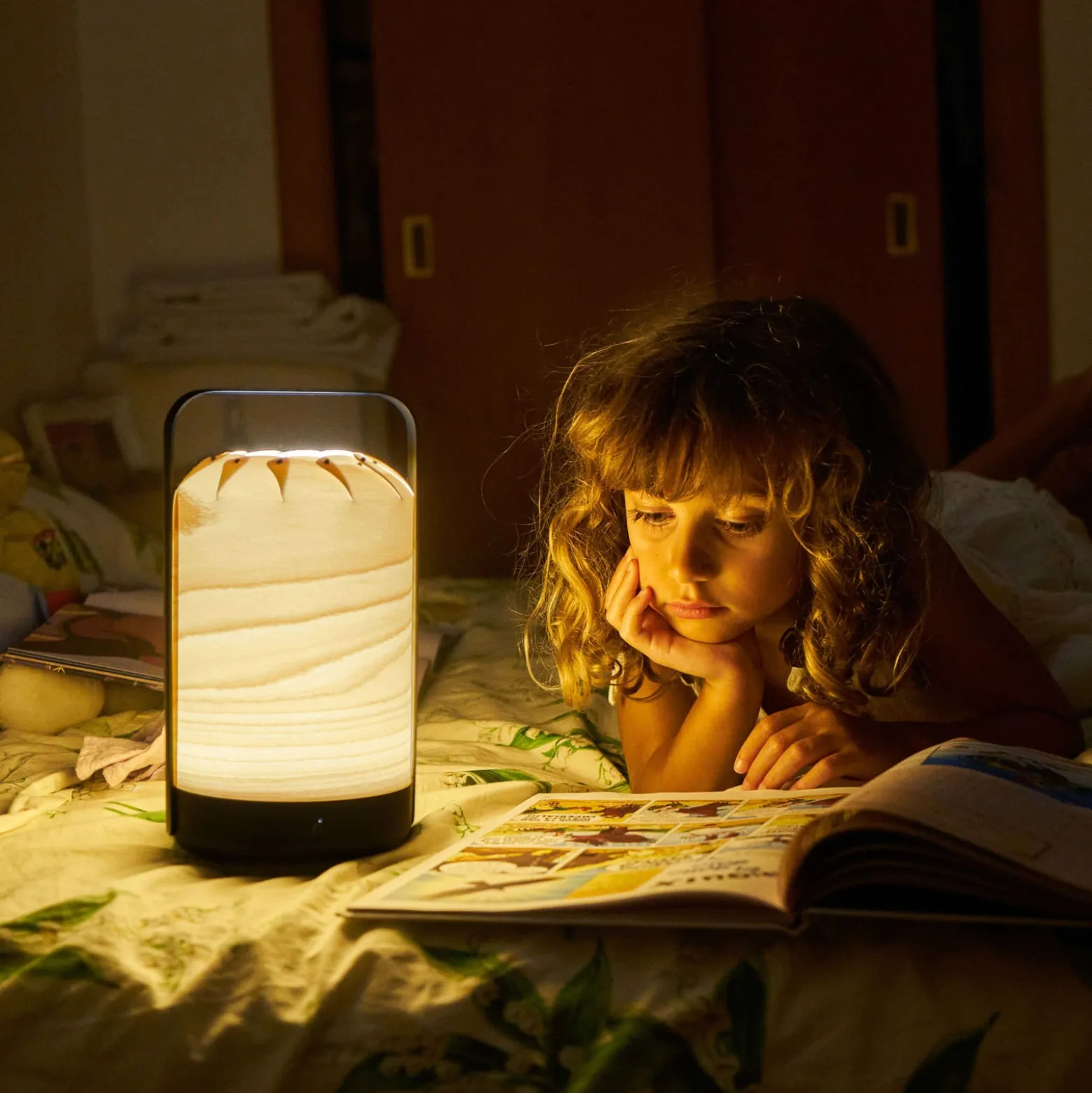 LZF Mini Chou LED-Tischleuchte Akku, elfenbein