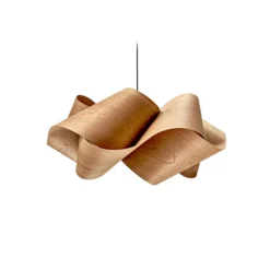 LZF Swirl Hängeleuchte, kirschbaúm natur, Ø 75 cm, Holz