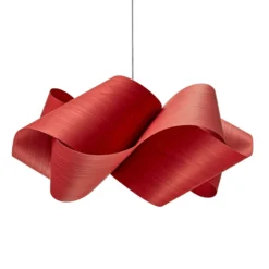 LZF Swirl Pendel, Kabel schwarz Ø 54cm rot