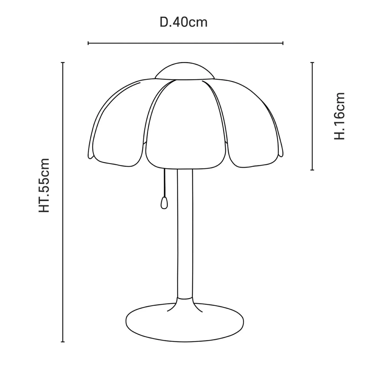 MARKET SET Tischlampe Coquillage, Leinen natur/Holz, E27