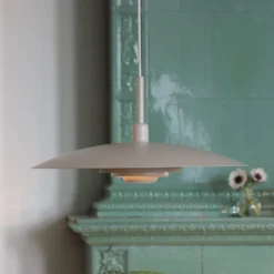 Markslöjd Hängeleuchte Piny, beige, Ø 57 cm, Metall, E27