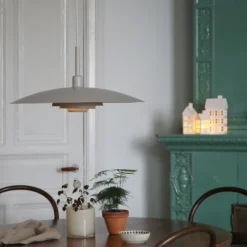 Markslöjd Hängeleuchte Piny, beige, Ø 57 cm, Metall, E27