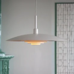 Markslöjd Hängeleuchte Piny, weiß, Ø 57 cm, Metall, E27