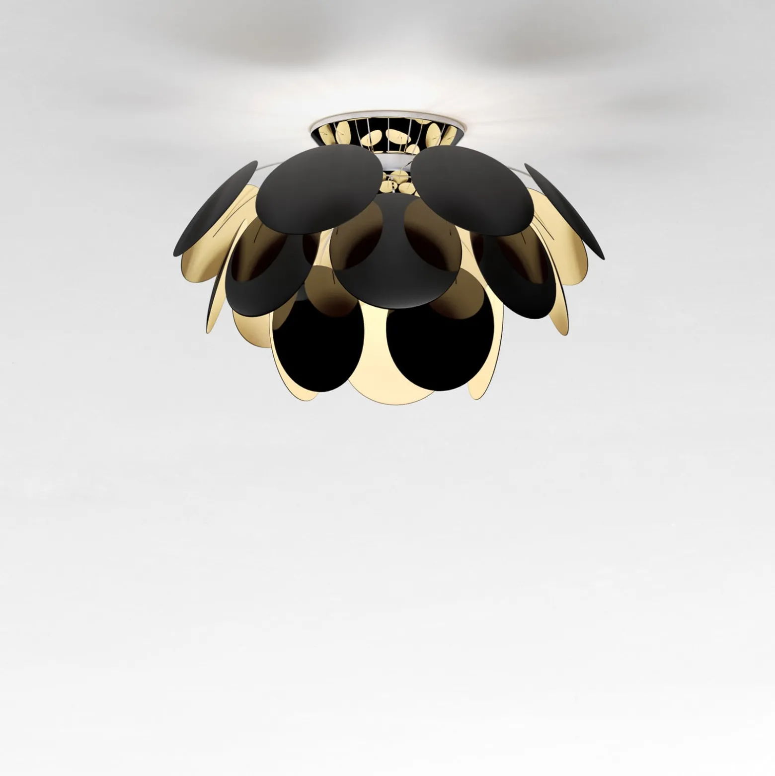 MARSET Discocó Deckenlampe Ø 53 cm schwarz/gold