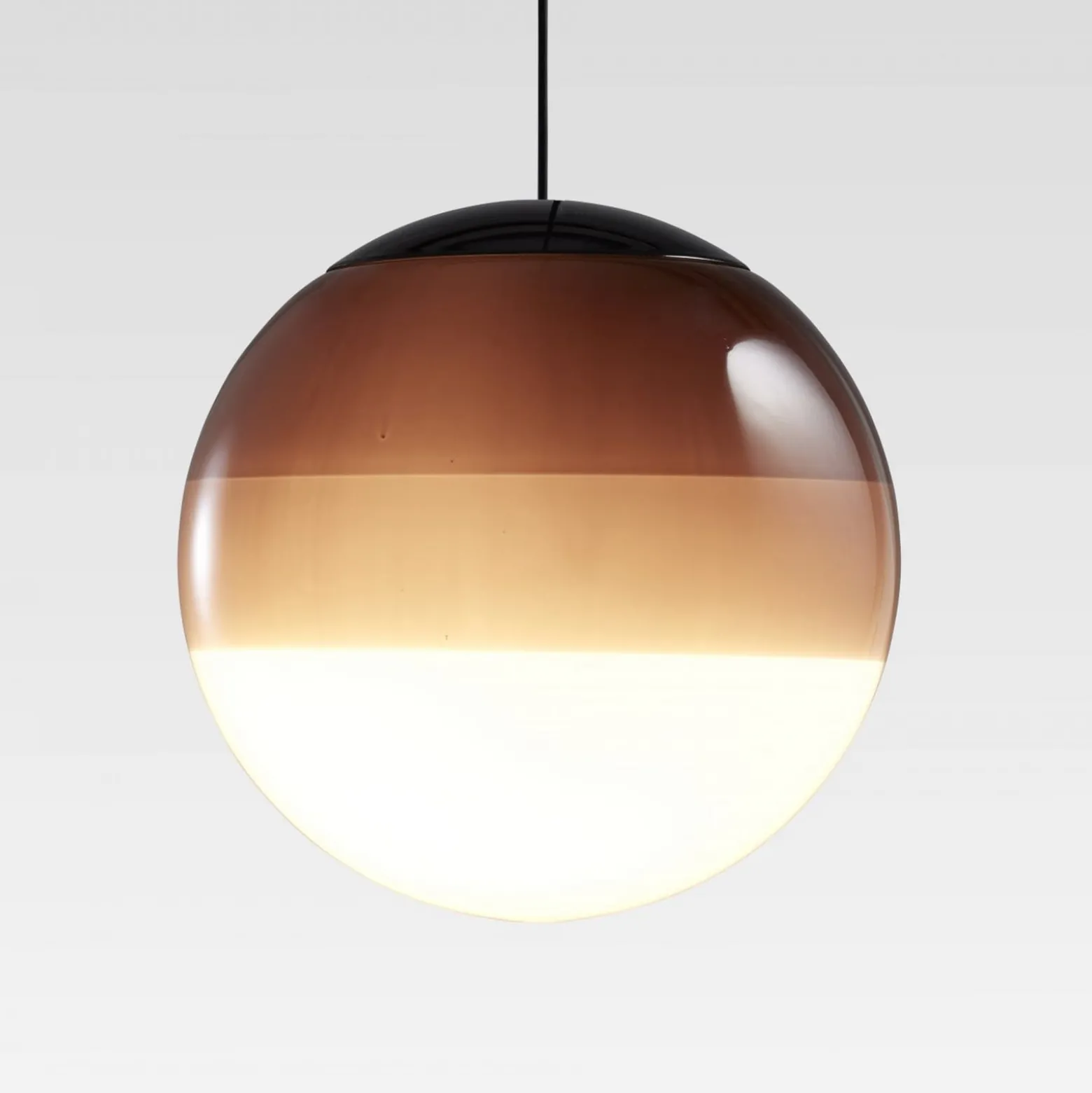 MARSET LED-Hängelampe Dipping Light, Ø 20 cm, braun