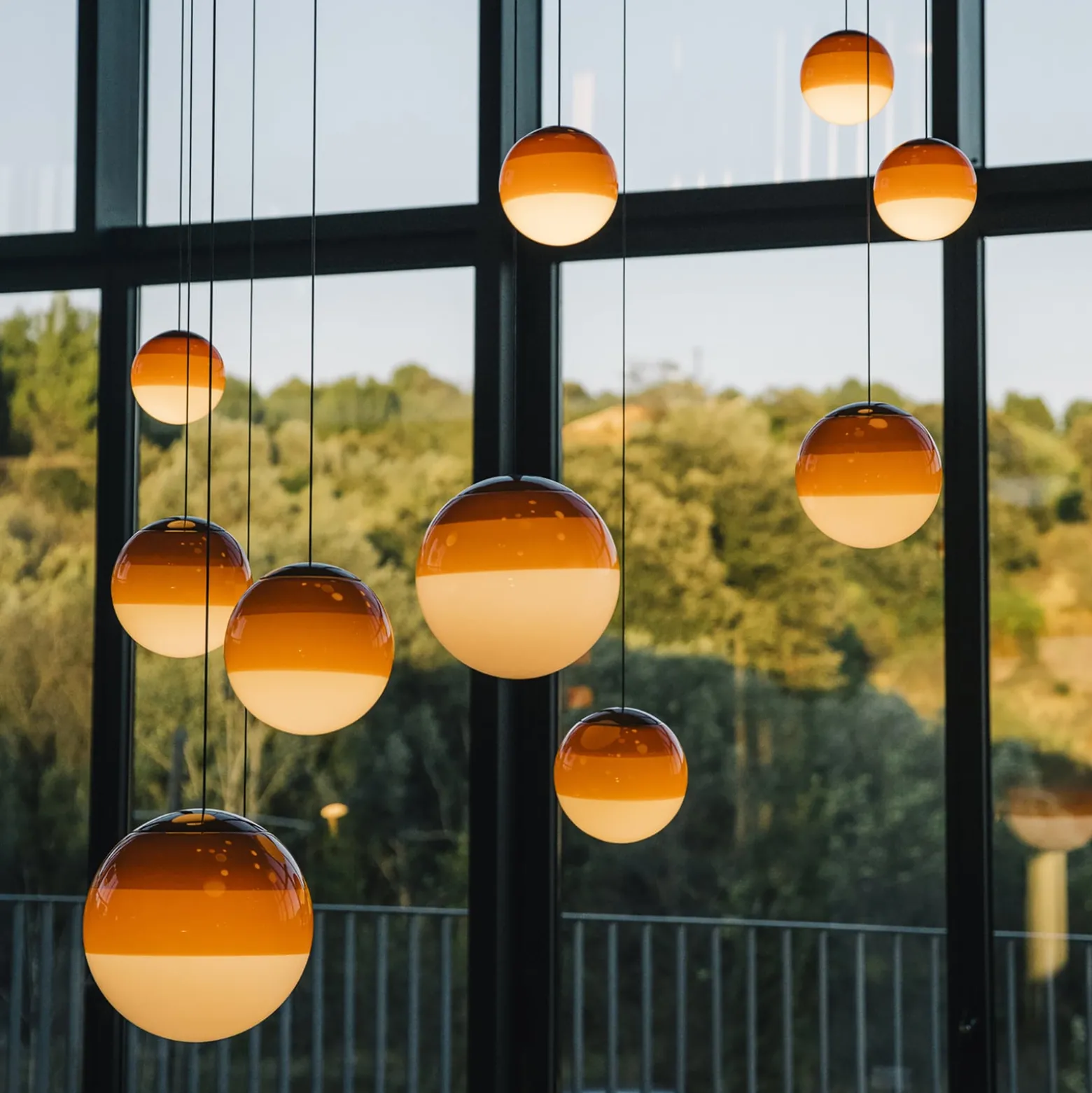 MARSET LED-Hängelampe Dipping Light Ø 13 cm orange