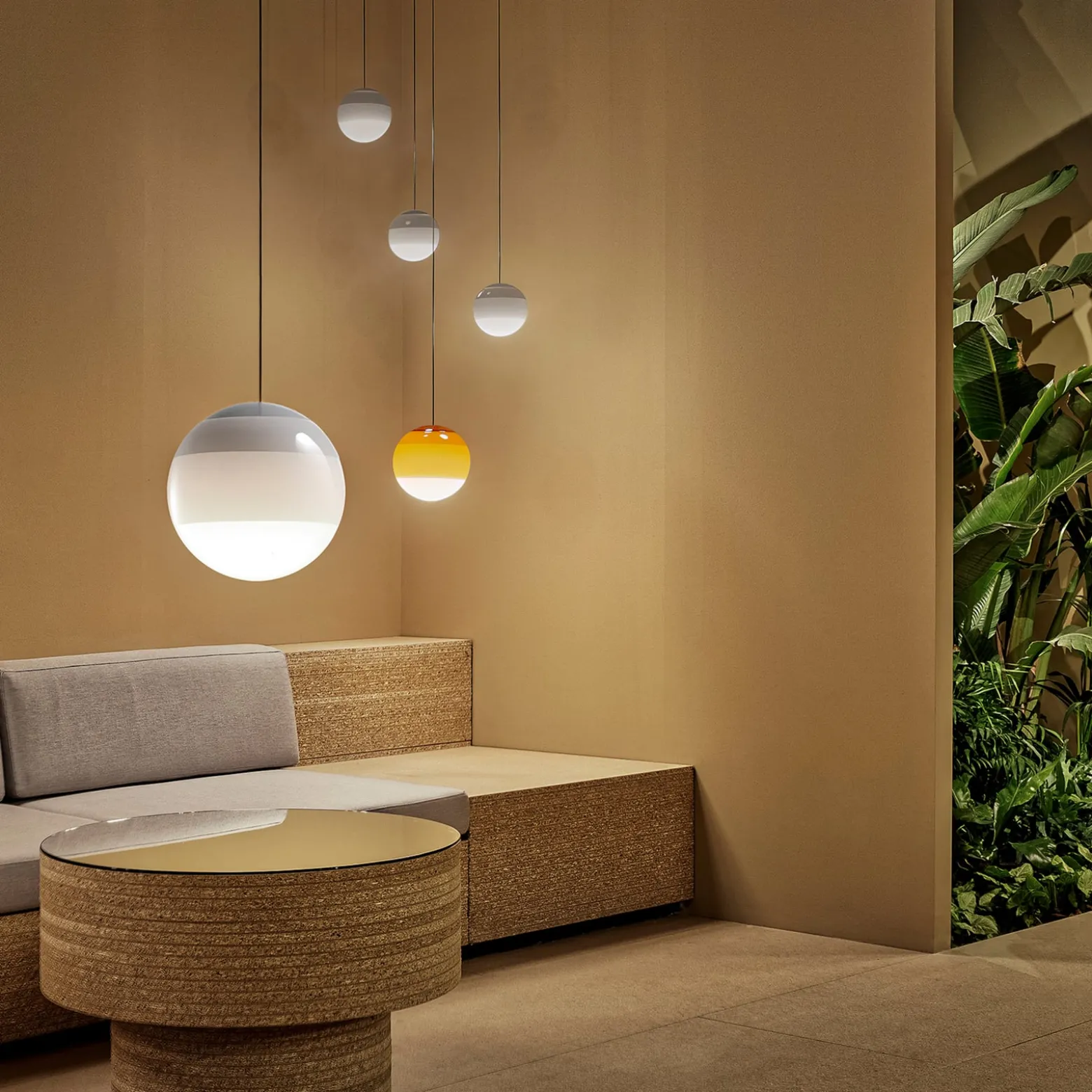 MARSET LED-Hängelampe Dipping Light Ø 13 cm weiß
