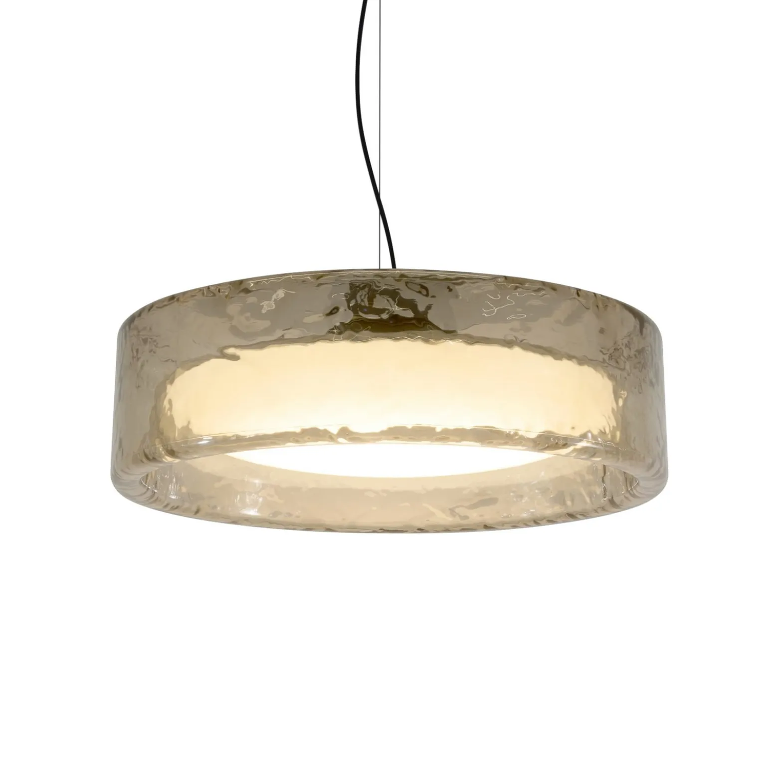 MARSET LED-Hängelampe Ringo, Ø 70 cm, rauchgrau, Kunststoff