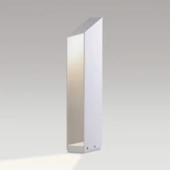 MARSET LED-Sockellampe Domus, Höhe 55 cm, weiß, Aluminium