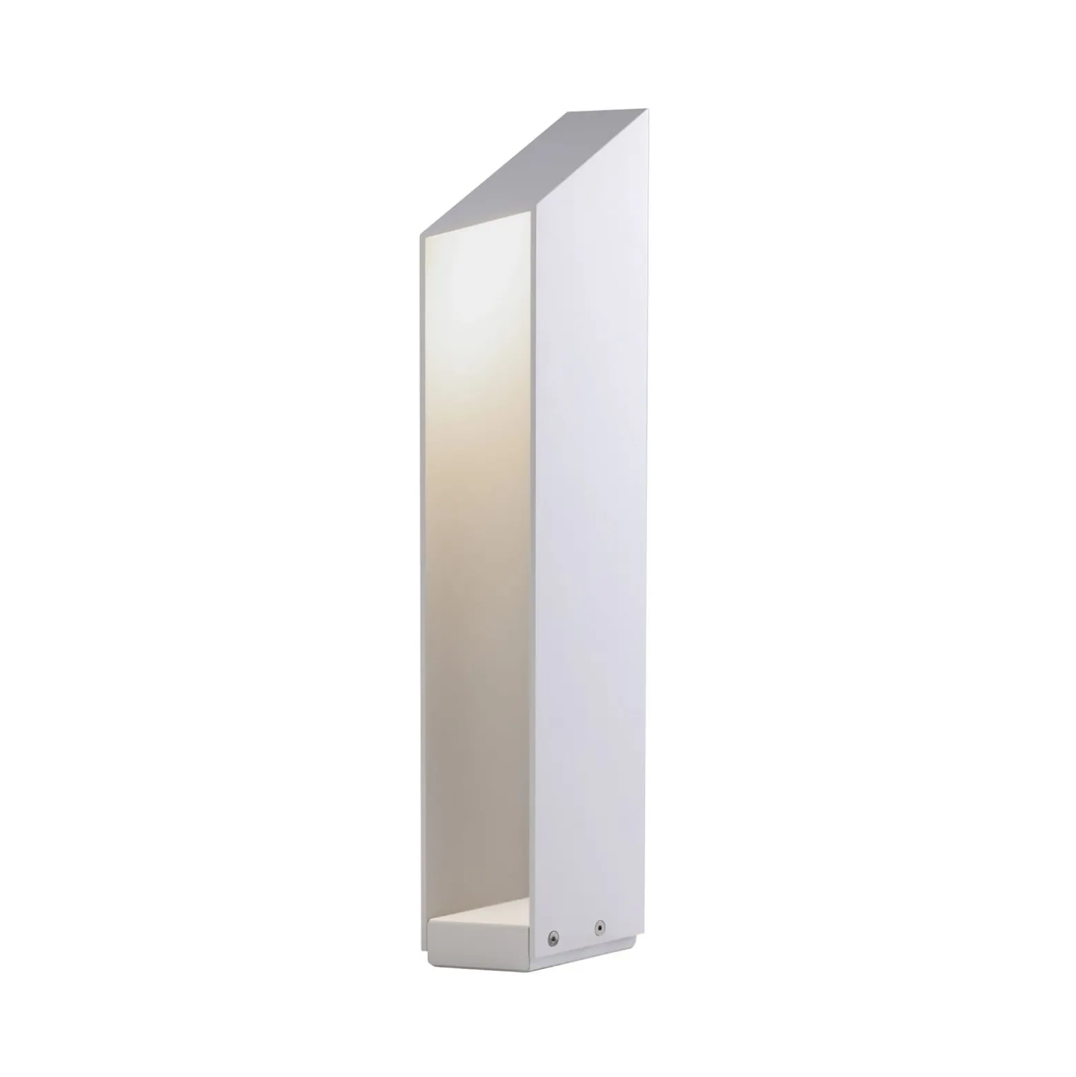 MARSET LED-Sockellampe Domus, Höhe 55 cm, weiß, Aluminium