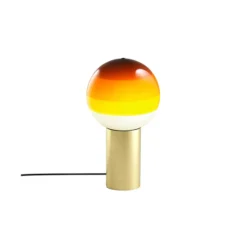 MARSET Tischlampe Dipping Light, 22 cm, bernstein/messing