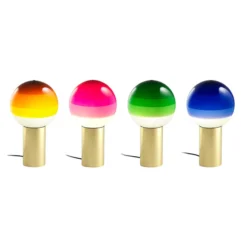 MARSET Tischlampe Dipping Light, Höhe 22 cm, rosa/messing