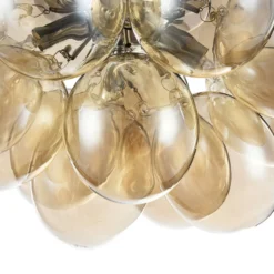 Maytoni Balbo Deckenleuchte Glas nickel/bernstein