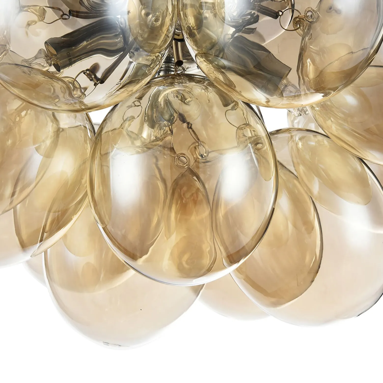 Maytoni Balbo Deckenleuchte Glas nickel/bernstein