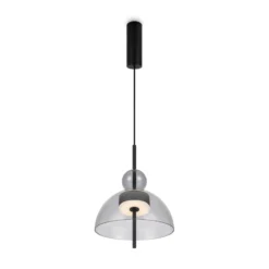 Maytoni Bangkok, Kugelform, hellgrau, Ø 25 cm, Glas