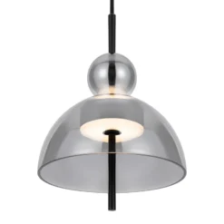 Maytoni Bangkok, Kugelform, rauchgrau, Ø 25 cm, Glas
