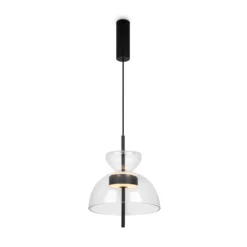 Maytoni Bangkok, Trommelform, klar, Ø 25 cm, Glas