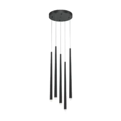 Maytoni Cascade LED-Hängeleuchte, schwarz, 5-flammig