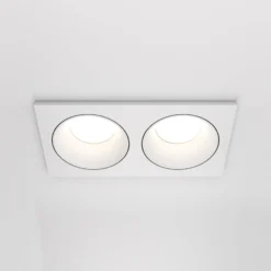 Maytoni Deckeneinbauleuchte Zoom weiß 17 x 9 cm 2-flg. IP65