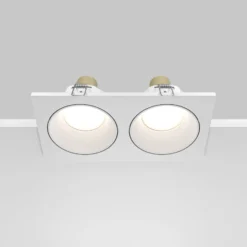 Maytoni Deckeneinbauleuchte Zoom weiß 17 x 9 cm 2-flg. IP65