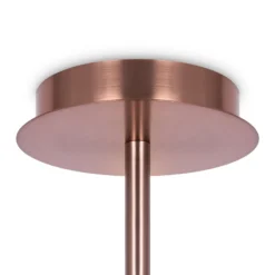 Maytoni Deckenlampe Erich, messing rosé, Glas/Metall 10-flg.