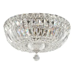Maytoni Deckenleuchte Basfor, nickelfarben, Ø 30 cm, 3 x E14