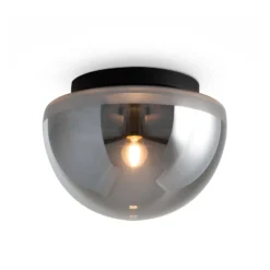 Maytoni Deckenleuchte Glassy, rauchgrau, Ø 31,5 cm, Glas
