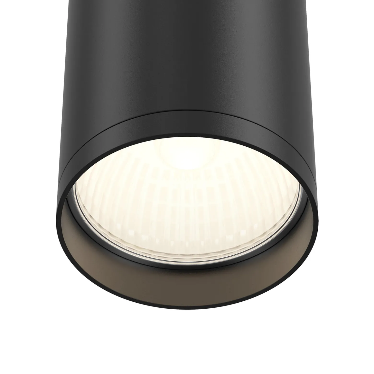 Maytoni Downlight Focus, schwarz, Ø 5,2 cm, Aluminium, GU10