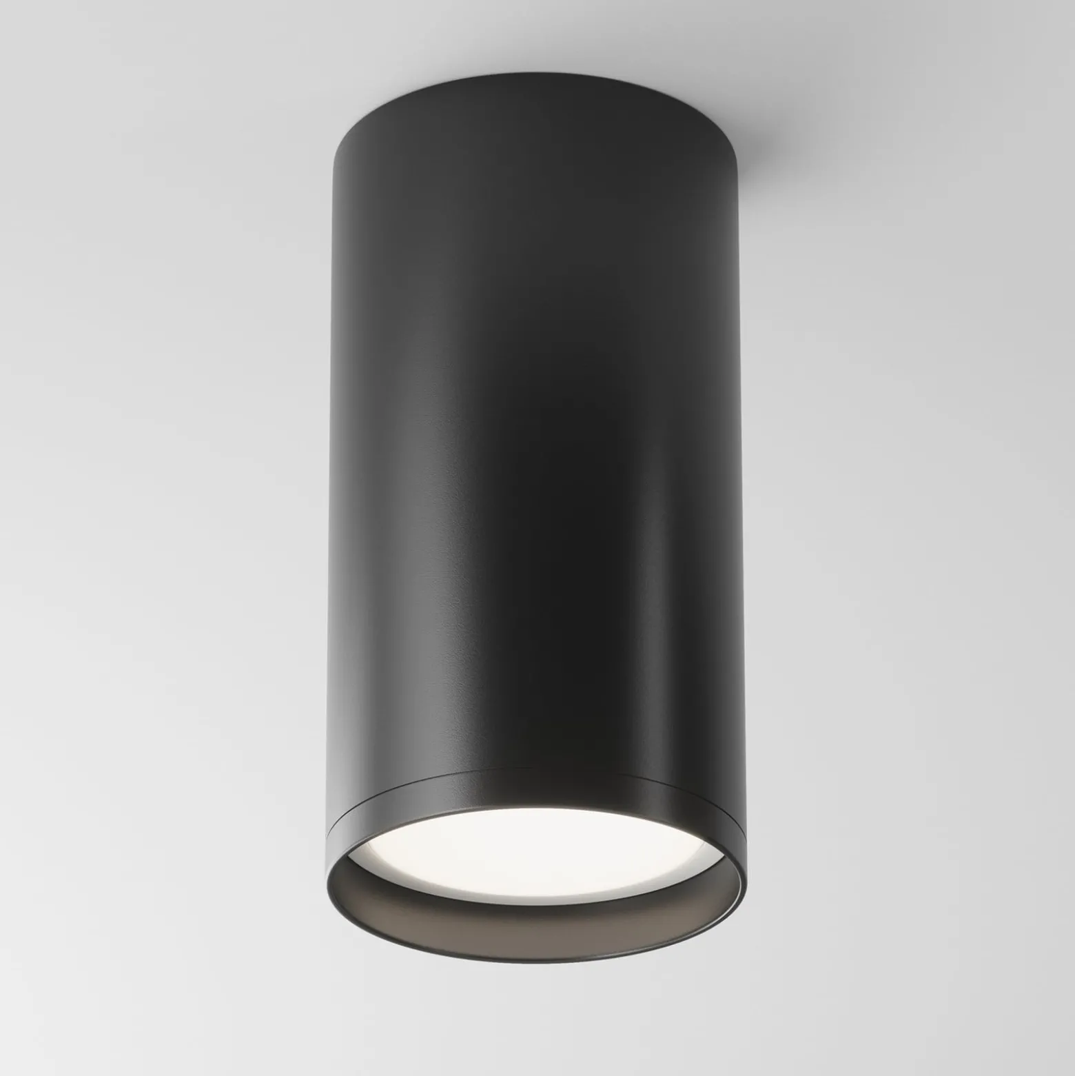 Maytoni Downlight Focus, schwarz, Ø 5,2 cm, Aluminium, GU10