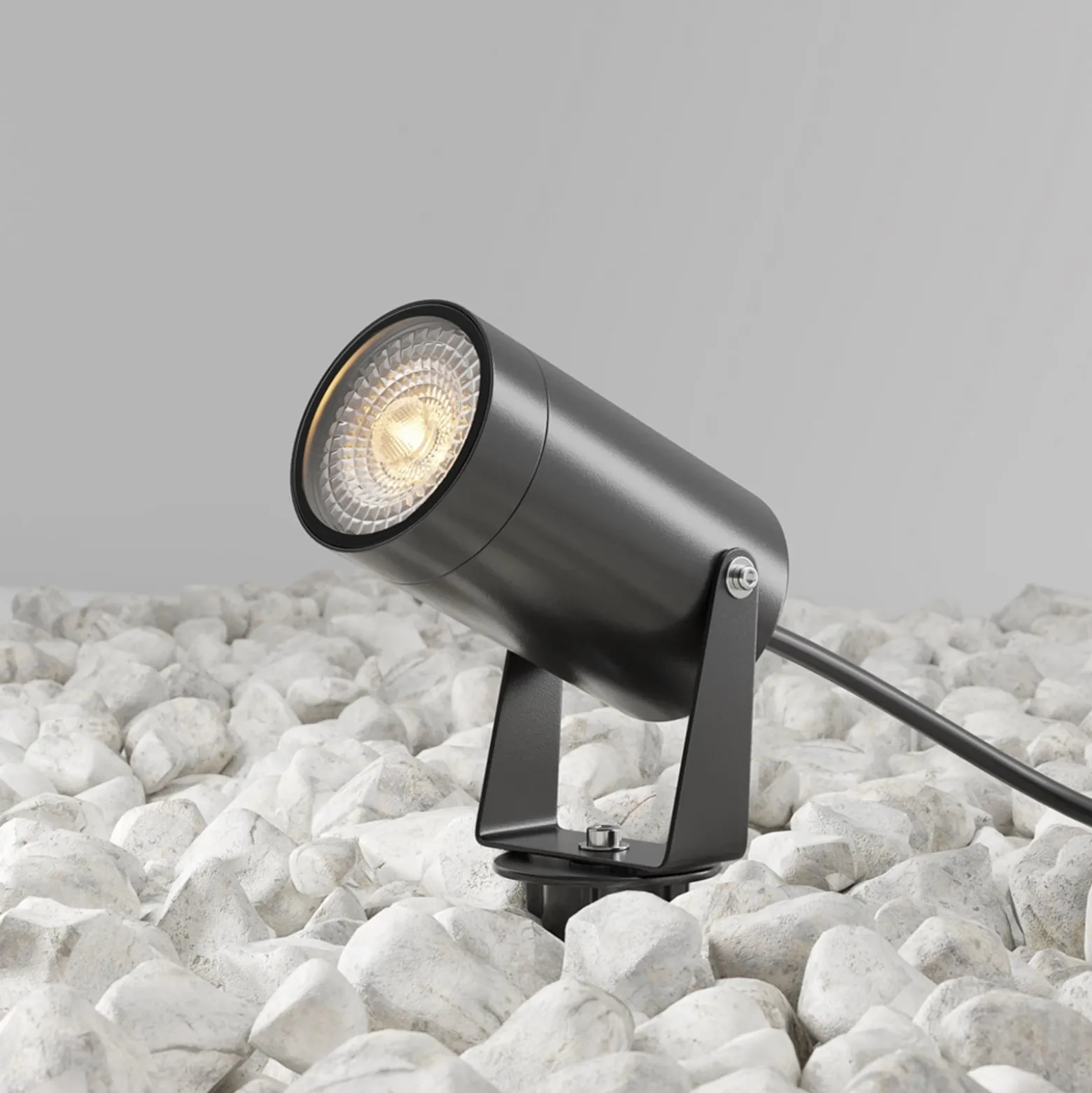 Maytoni Erdspießstrahler Scope, schwarz, Aluminium, IP65