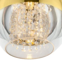 Maytoni Fermi Hängelampe, einflammig, gold, Ø 30cm
