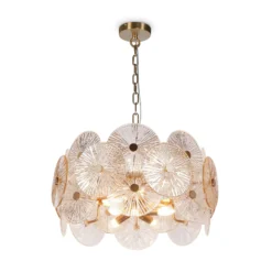 Maytoni Hängeleuchte Aster, Glas, Ø 62,6 cm, 8 x E14